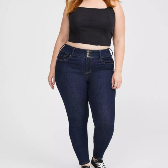 Torrid Dark Blue Jeggings 20s LIKE NEW - Picture 1 of 4